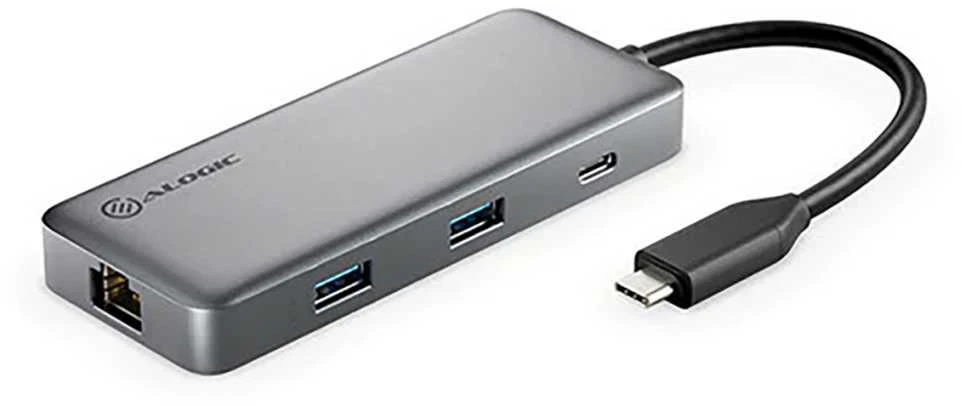 „Alogic“ USB šakotuvas, 4 kanalai, 6 viename, su 8K HDMI raiška