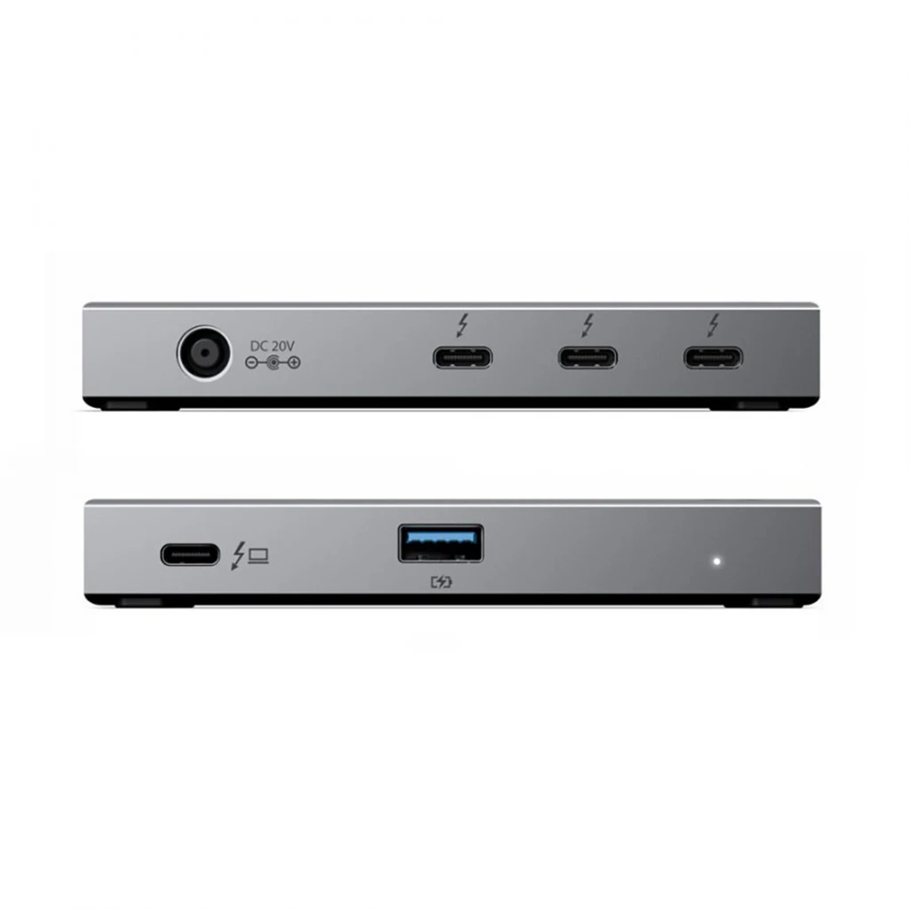 Alogic Thunderbolt 4 hub jungčių išdėstymas