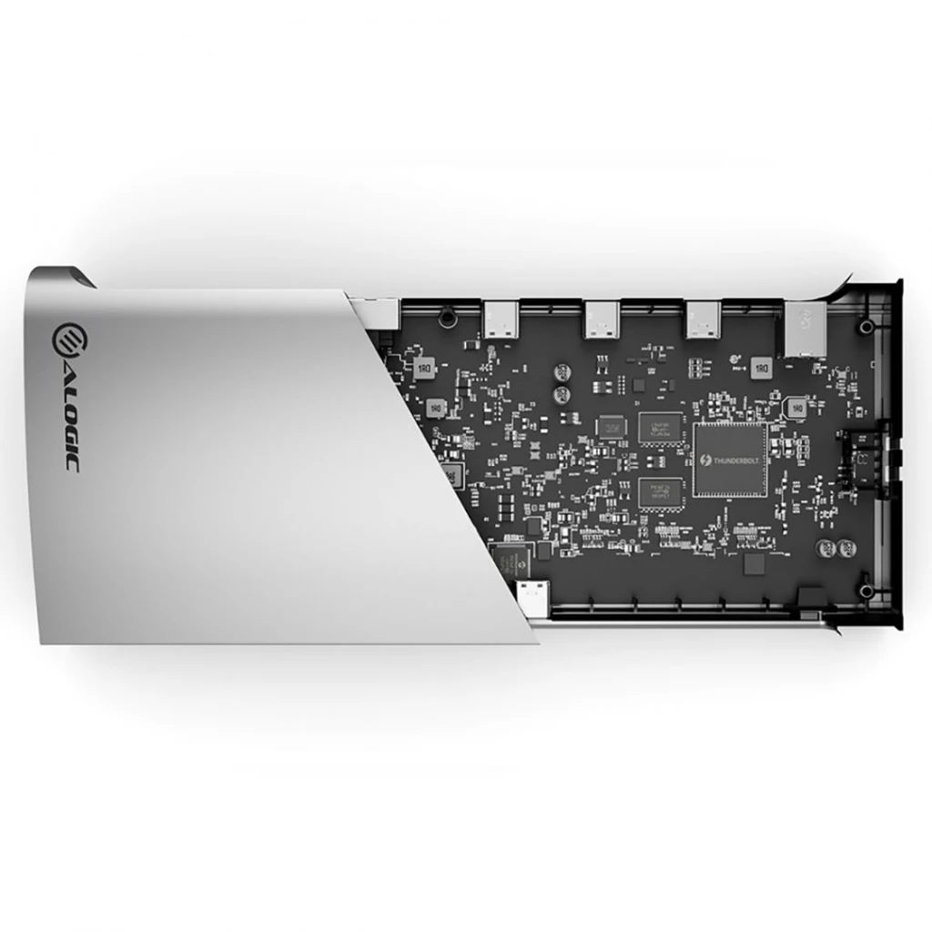 Alogic Thunderbolt 4 stotelė su atidengtu vidumi