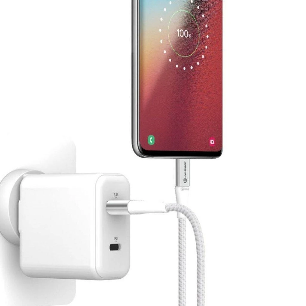 ALOGIC Ultra USB-A į USB-C laidas greitam įkrovimui ir duomenų perdavimui 3A/480Mbps 1,5m - Sidabrinis