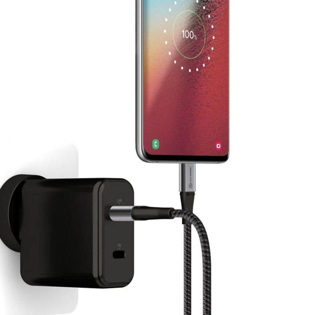 Kabelis USB Alogic USB-A - USB-C 0,3 m Pilka (ULCA2030-SGR)
