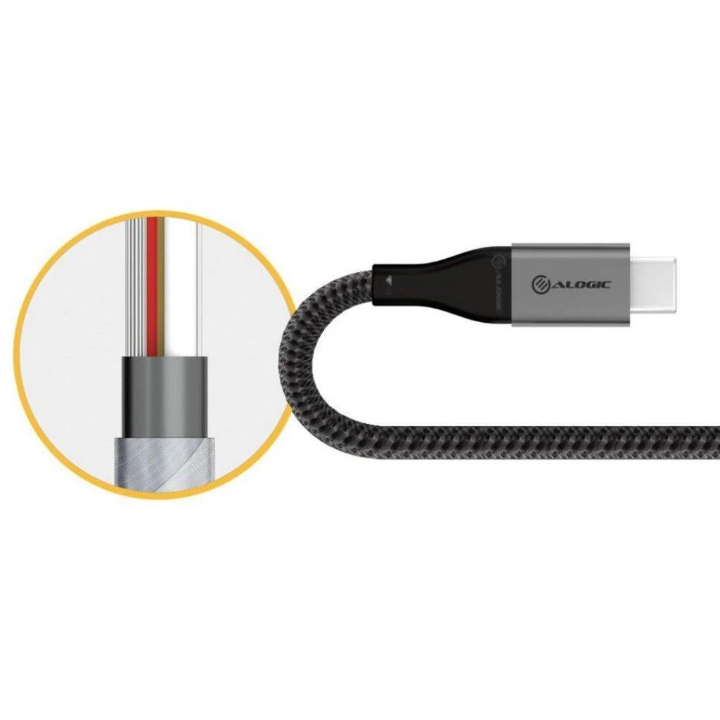Alogic ALOGIC ULCA21.5-SGR kabelis USB USB 2.0 1,5 m USB A USB C 0,48 Gbit/s Pilka