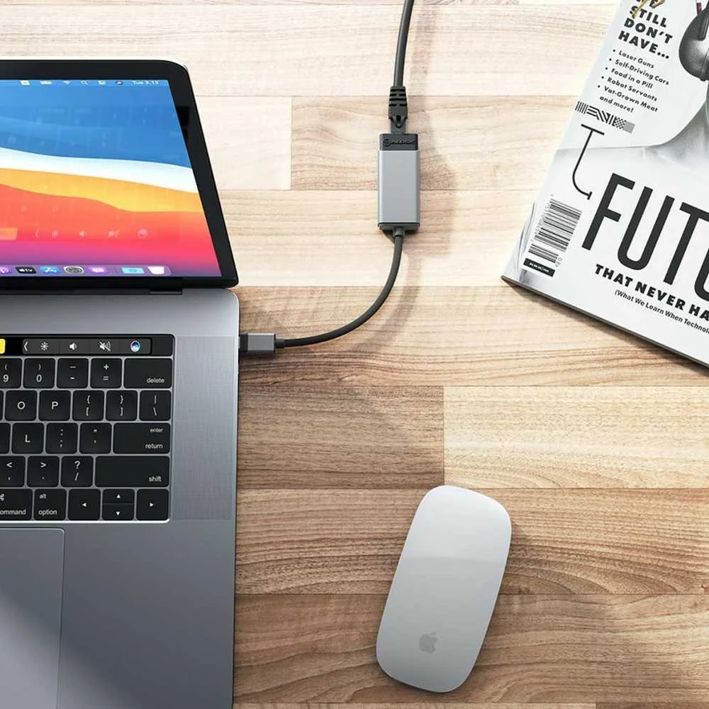 „ALOGIC Ultra USB-C“ – RJ45 gigabito eterneto adapteris – pilkos spalvos