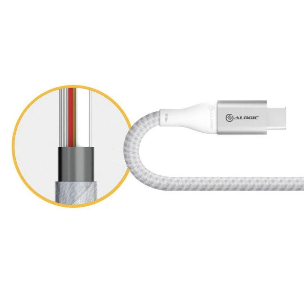 USB adapteris Alogic USB-A - USB-C, pilkas (ULCAA-SGR)