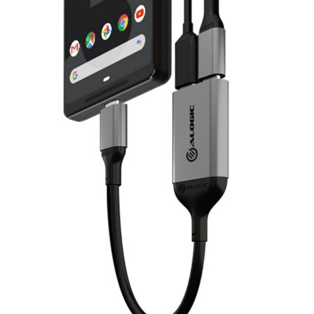 Adapteris USB Alogic UL2CAPW-SGR USB-C - USB-C x2 Sidabrinė (UL2CAPW-SGR)