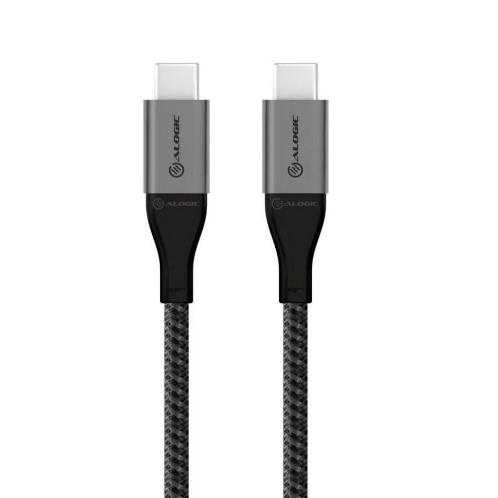 USB kabelis Alogic Ultra Typ C -C USB 2.0 5 A 480 Mbps 30 cm Pilka (ULCC2030-SGR)