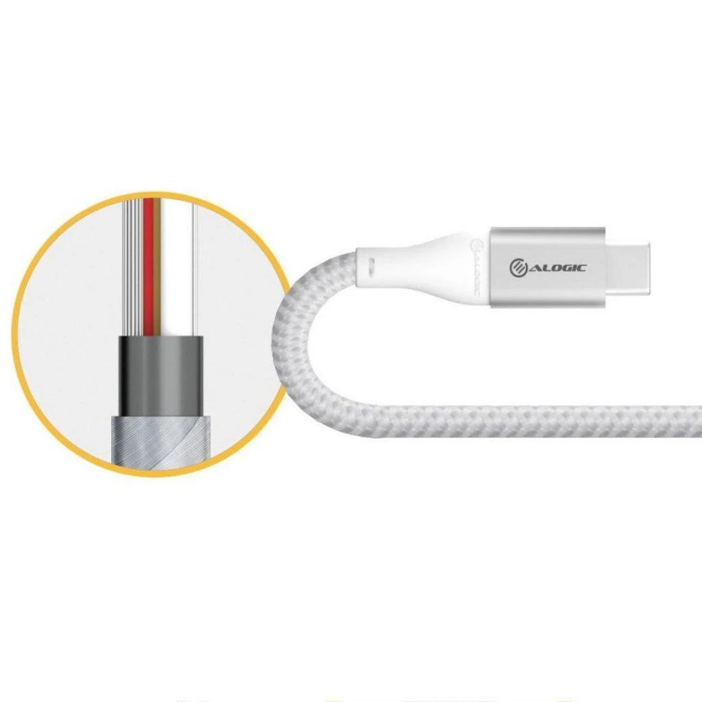Alogic SUPER ULTRA KABELIS SIDABRINIS