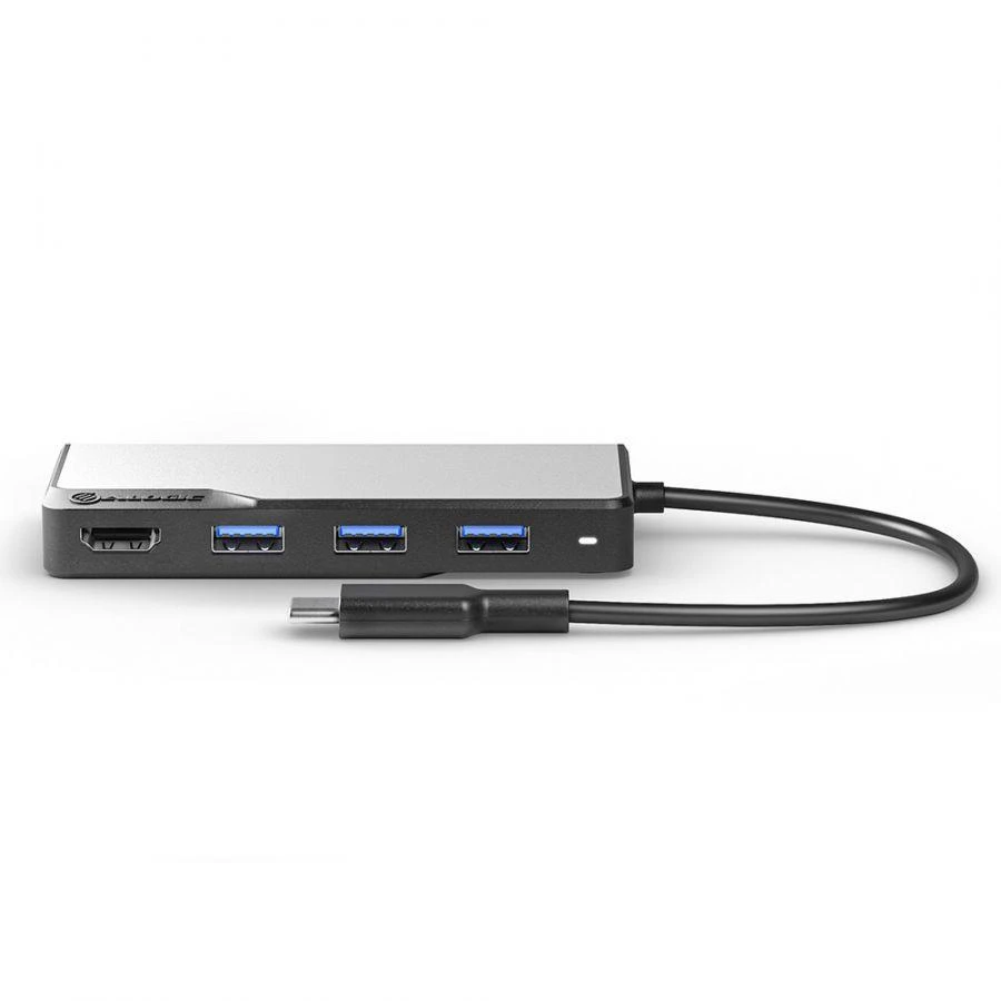 Alogic Fusion Core USB-C 5 prievadų šakotuvas, pilkos spalvos