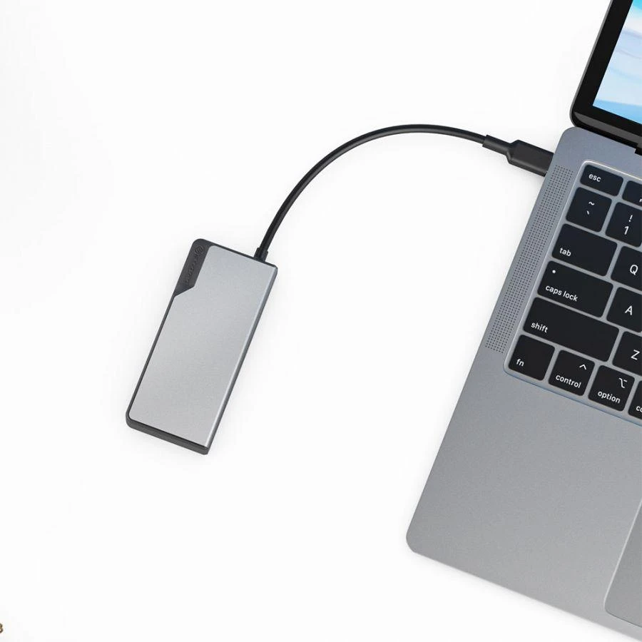 Alogic Fusion Core USB-C 5 prievadų šakotuvas, pilkos spalvos