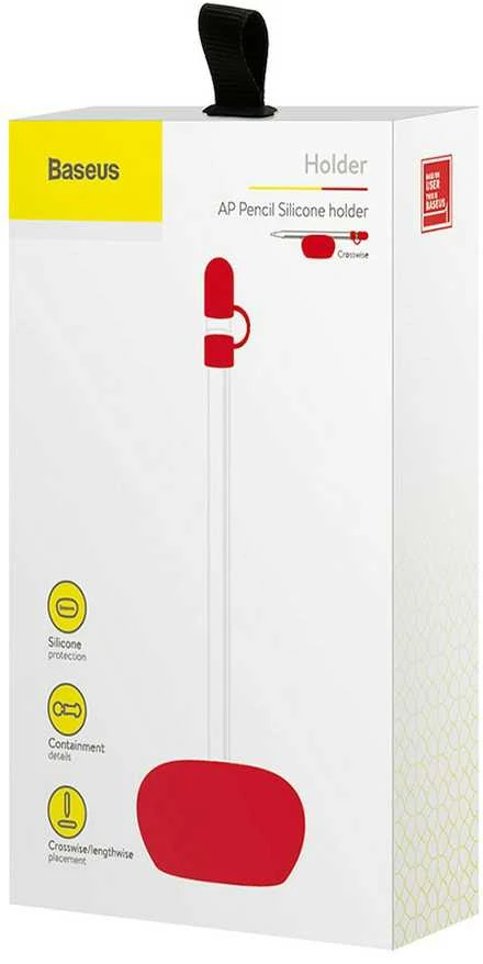 Baseus Pieštukas Silicon holder - Raudona