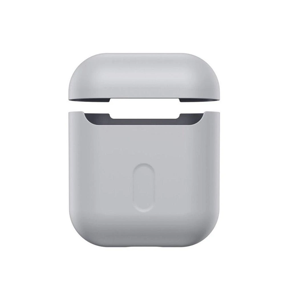 Baseus Super Thin Silica Gelinis Dėklas AirPods 1/2 - Pilkas