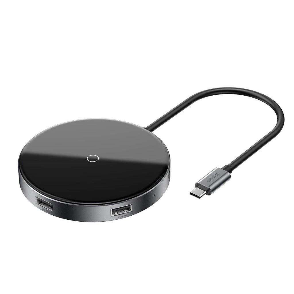 Charger induction for smartphone Baseus WXJMY-A0G (USB 2.0, USB 3.0, USB typ C, juodos spalvos)