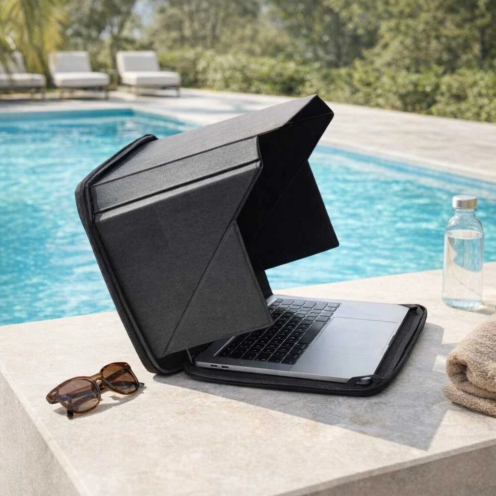 Baseus Philbert Nešiojamas kompiuteris Case Sunshade Privacy Hood - Juodas