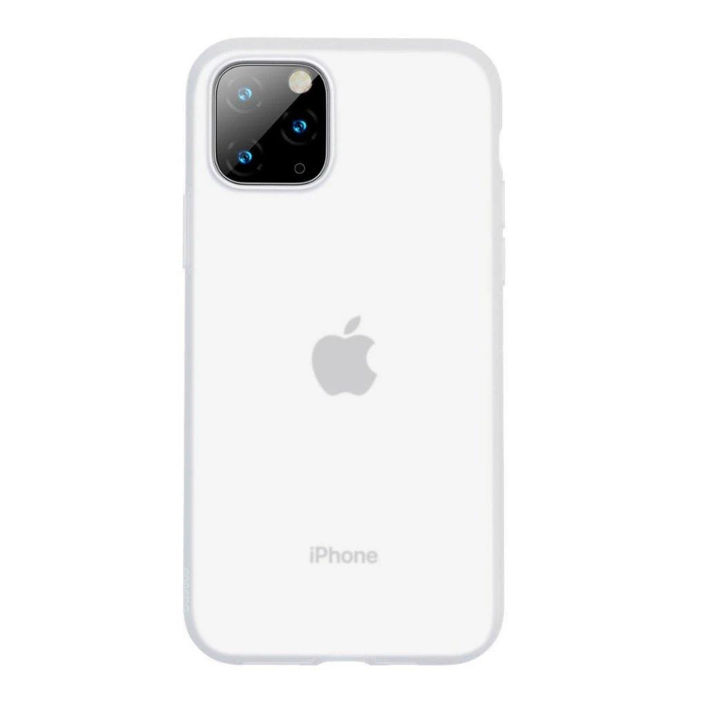 Baseus silikoninis dėklas Baseus Jelly Liquid Silica Gel Case do iPhone 11 Pro 6,5'' (balta)
