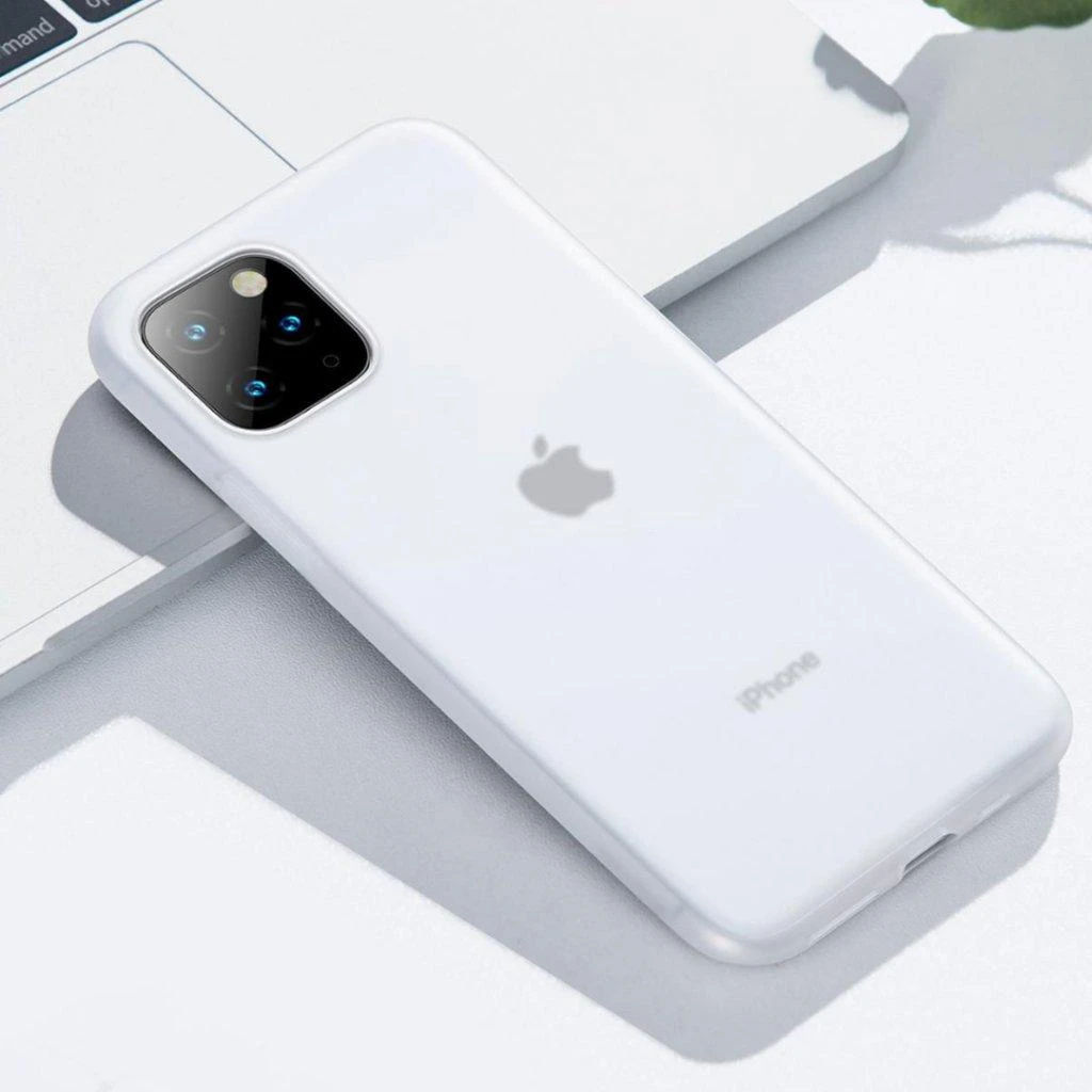 Baseus silikoninis dėklas Baseus Jelly Liquid Silica Gel Case do iPhone 11 Pro 6,5'' (raudona)