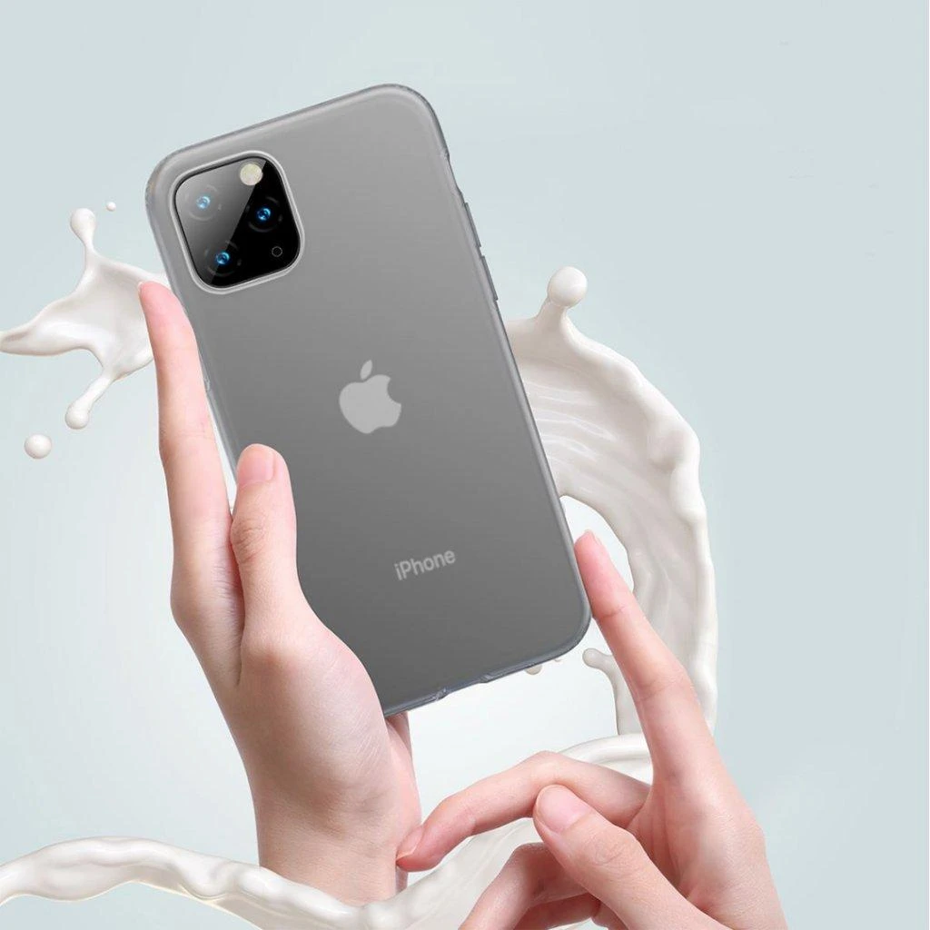 Baseus Riposo Dėklas „SILICA'' iPhone 11 PRO telefonų modeliams Transparent red