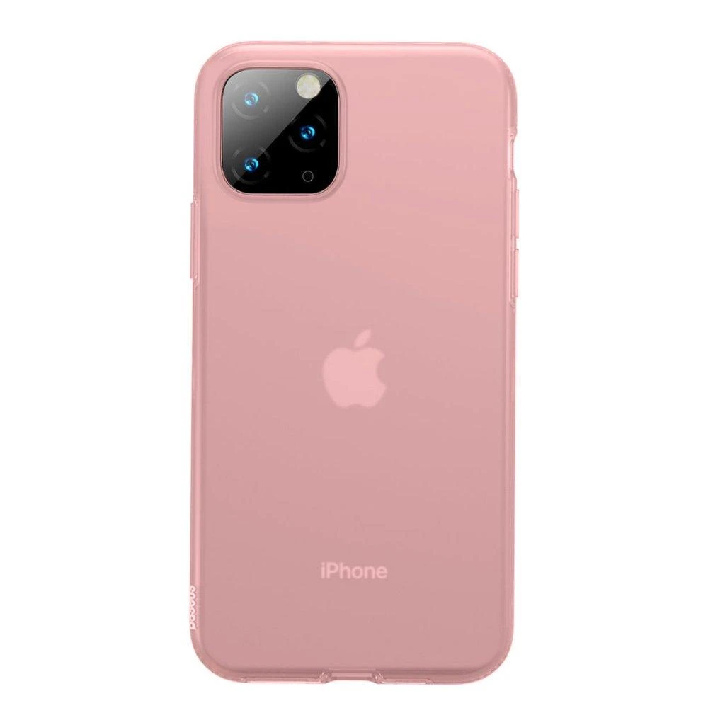 Baseus Riposo Dėklas „SILICA'' iPhone 11 PRO telefonų modeliams Transparent red