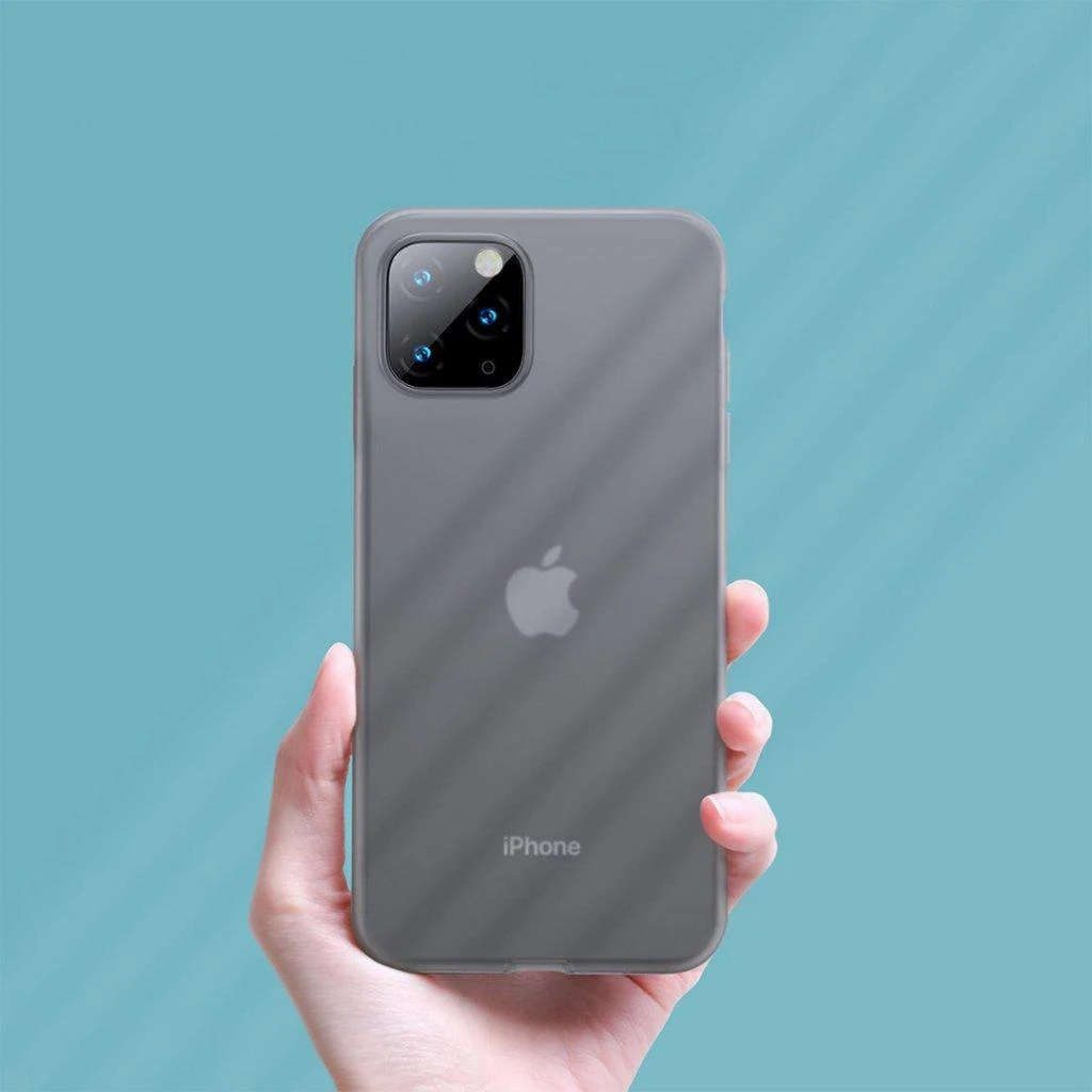 Baseus Riposo Dėklas „SILICA'' iPhone 11 PRO telefonų modeliams Transparent red