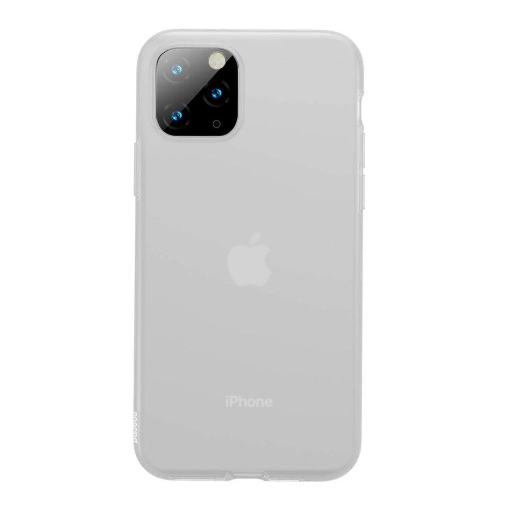 Baseus silikoninis dėklas Baseus Jelly Liquid Silica Gel Case do iPhone 11 Pro 5,8'' (balta)