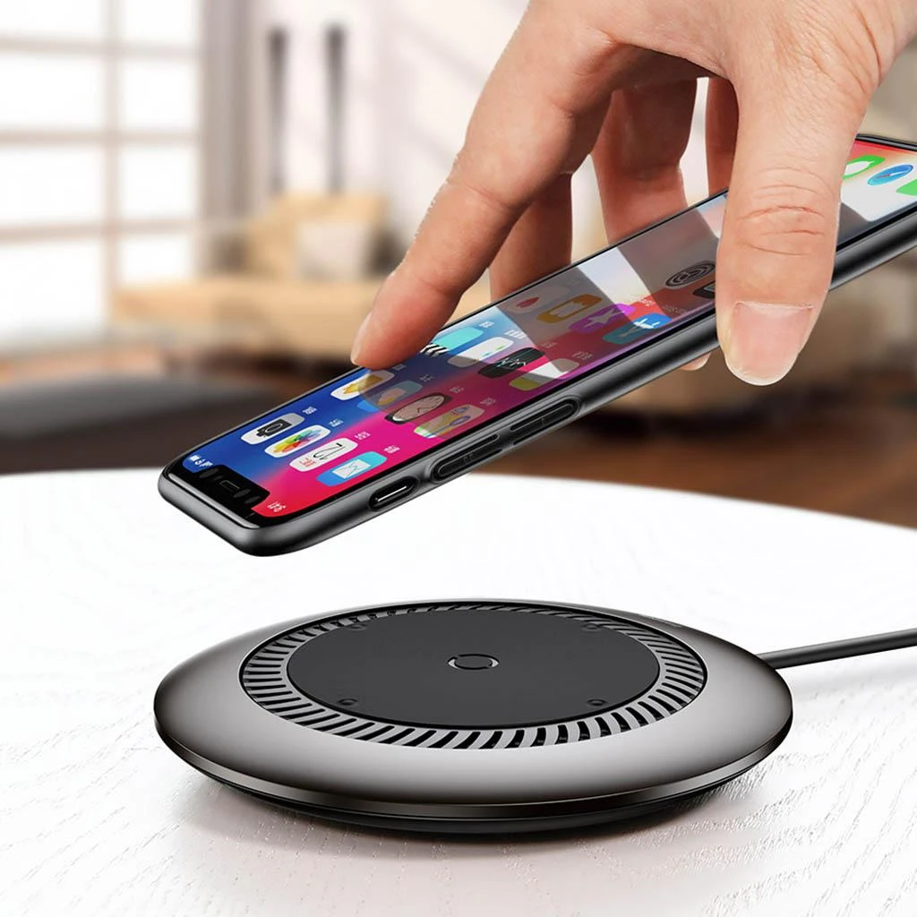 Įkroviklis Baseus Whirlwind belaidis įkroviklis Kroviklis Qi Wireless Su Fan (CCALL-XU01) juoda