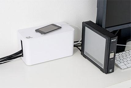 Kabelių dėžutė BLUELOUNGE Cabblebox Mini, baltos sp.