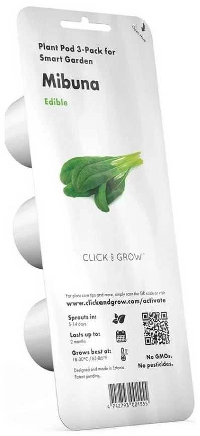 Click And Grow Click & Grow sėklos išmaniajam vazonui - Japoniškos garstyčios (Mibuna), 3vnt.