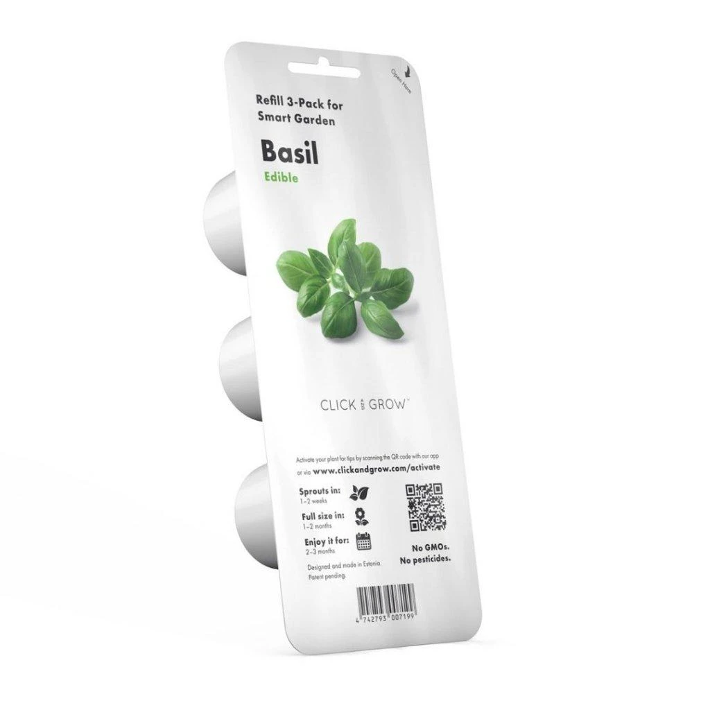 Click and Grow Smart Home 3 vnt. papildymas - bazilikų sėklos