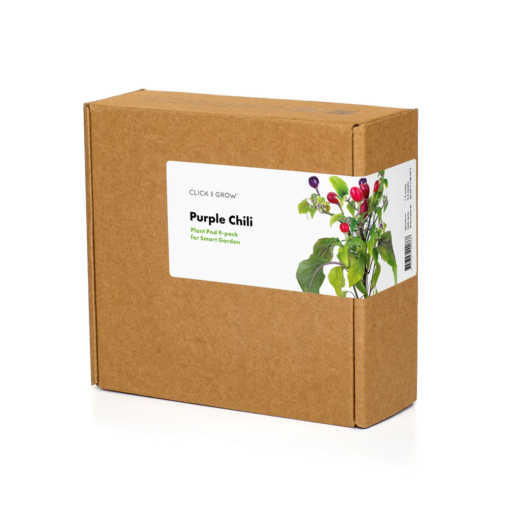 Click & Grow sėklos išmaniajam vazonui - Violetiniai čili pipirai (SGR46X3) 3vnt.
