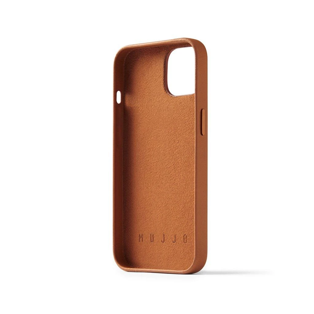 „Mujjo“ odinis piniginės dėklas, skirtas iPhone 14 – rudas