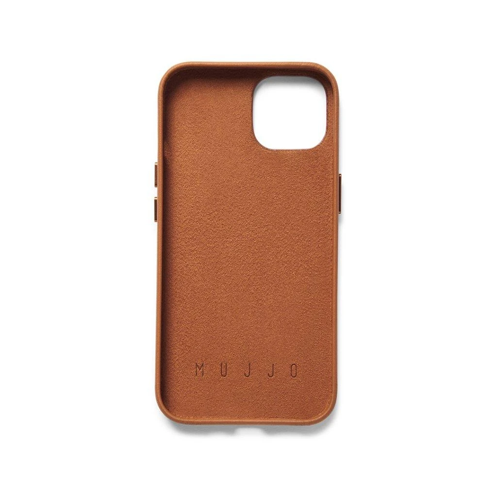 „Mujjo“ odinis piniginės dėklas, skirtas iPhone 14 – rudas