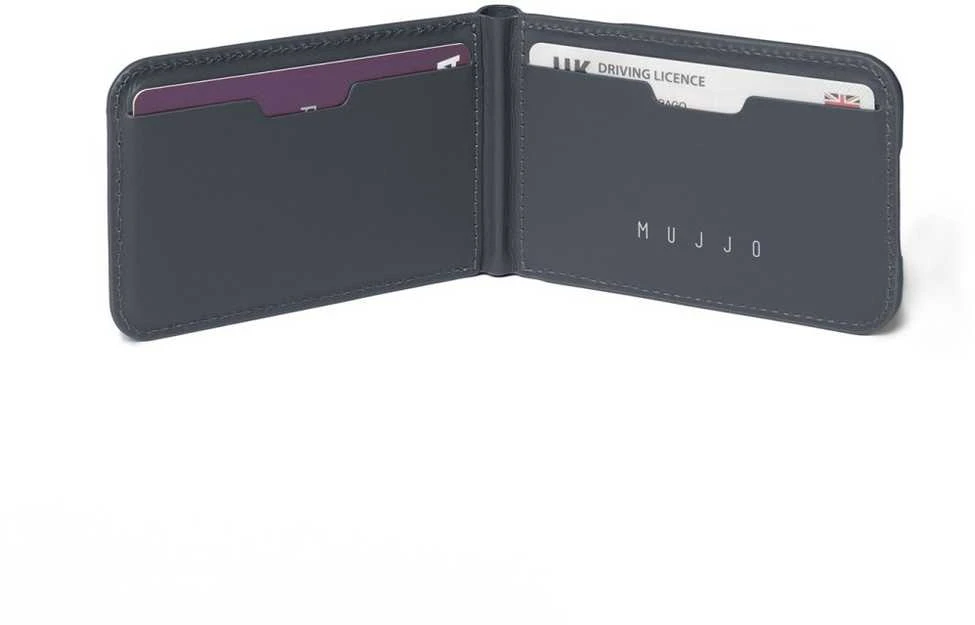 Dėklas „Mujjo Magsafe“ odinės piniginės stovas – bazaltas
