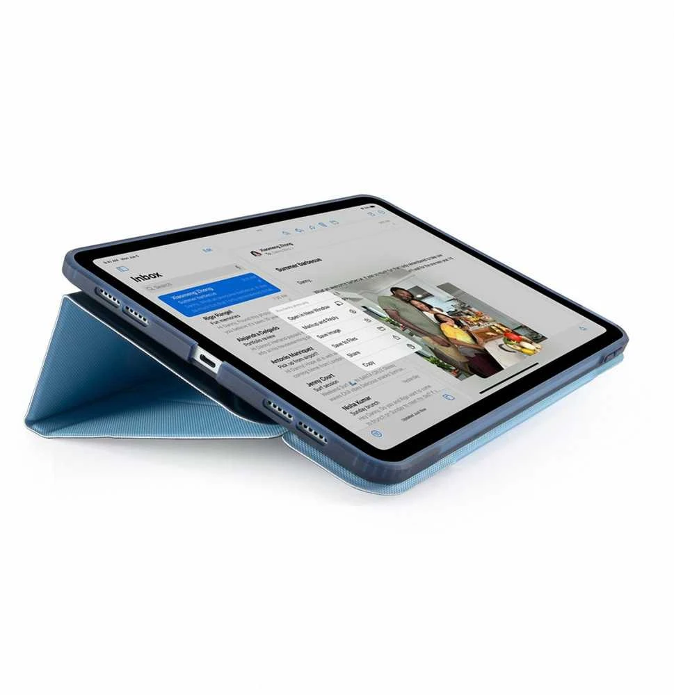 „Pipetto Origami No6“ dėklas su stovu, skirtas „iPad Air 11“ (2024) / „iPad Air 10.9“ (2022/2020) – tamsiai mėlynas
