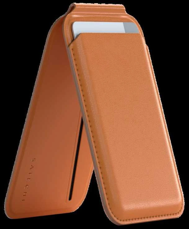 Dėklas Satechi Magnetic Wallet Stand - Oranžinis Oranžinis