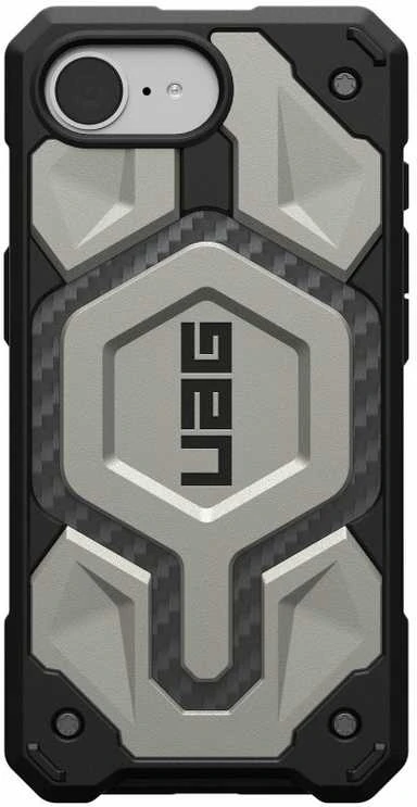 UAG Urban Armor Gear dėklas MONARCH PRO suderinamas su MagSafe, skirtas IPHONE 16e titanium