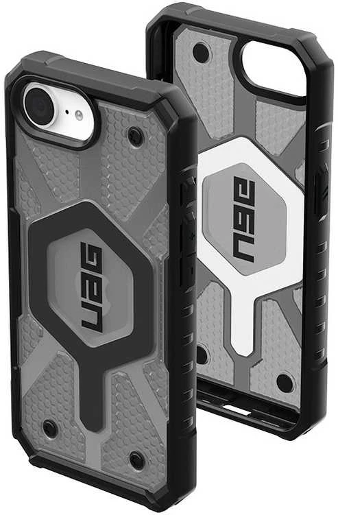 Urban Armor Gear UAG Pathfinder Skaidrus MagSafe iPhone 16e dėklas – pilka/juoda