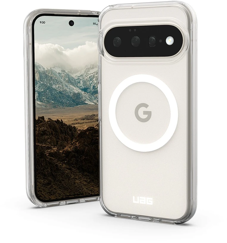 Dėklas Urban Armor Gear UAG Scout galinis dangtelis su MagSafe, skirtas Google Pixel 11 / 11 Pro – Ash Clear