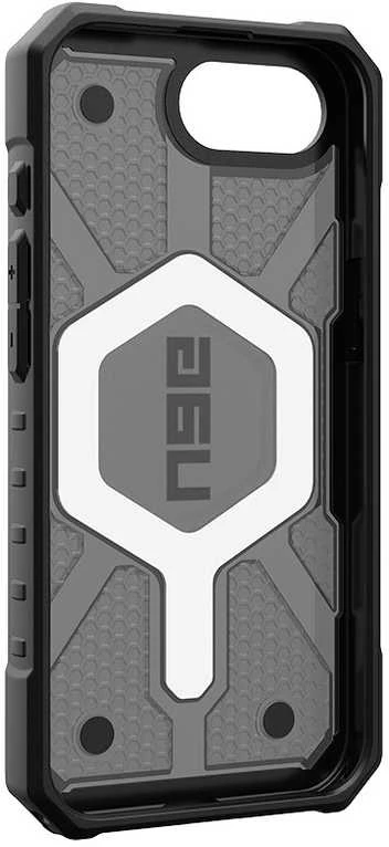 Urban Armor Gear UAG Pathfinder Skaidrus MagSafe iPhone 16e dėklas – pilka/juoda