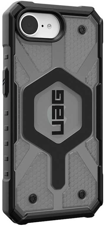 Urban Armor Gear UAG Pathfinder Skaidrus MagSafe iPhone 16e dėklas – pilka/juoda