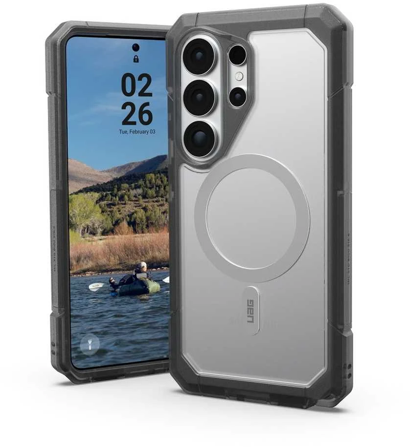 Dėklas Urban Armor Gear UAG Trooper, skaidrus/pelenų spalvos – Samsung Galaxy S26 Ultra