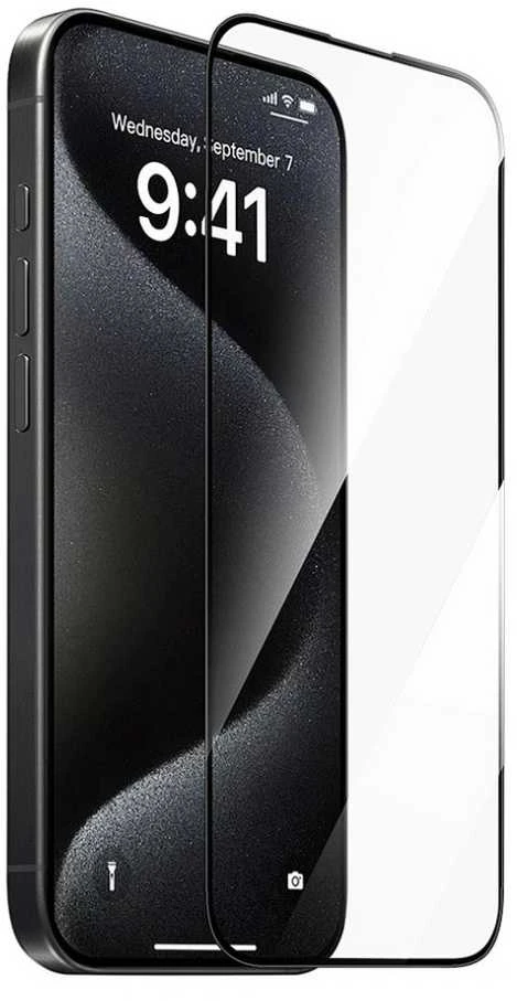Usorteret „WiWU“ safyro spalvos grūdintas stiklas, skirtas „iPhone 16 Plus“