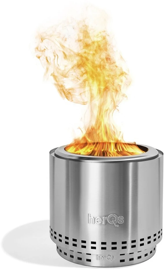 herQs Smokeless FirePit - Blaze - Sidabrinis