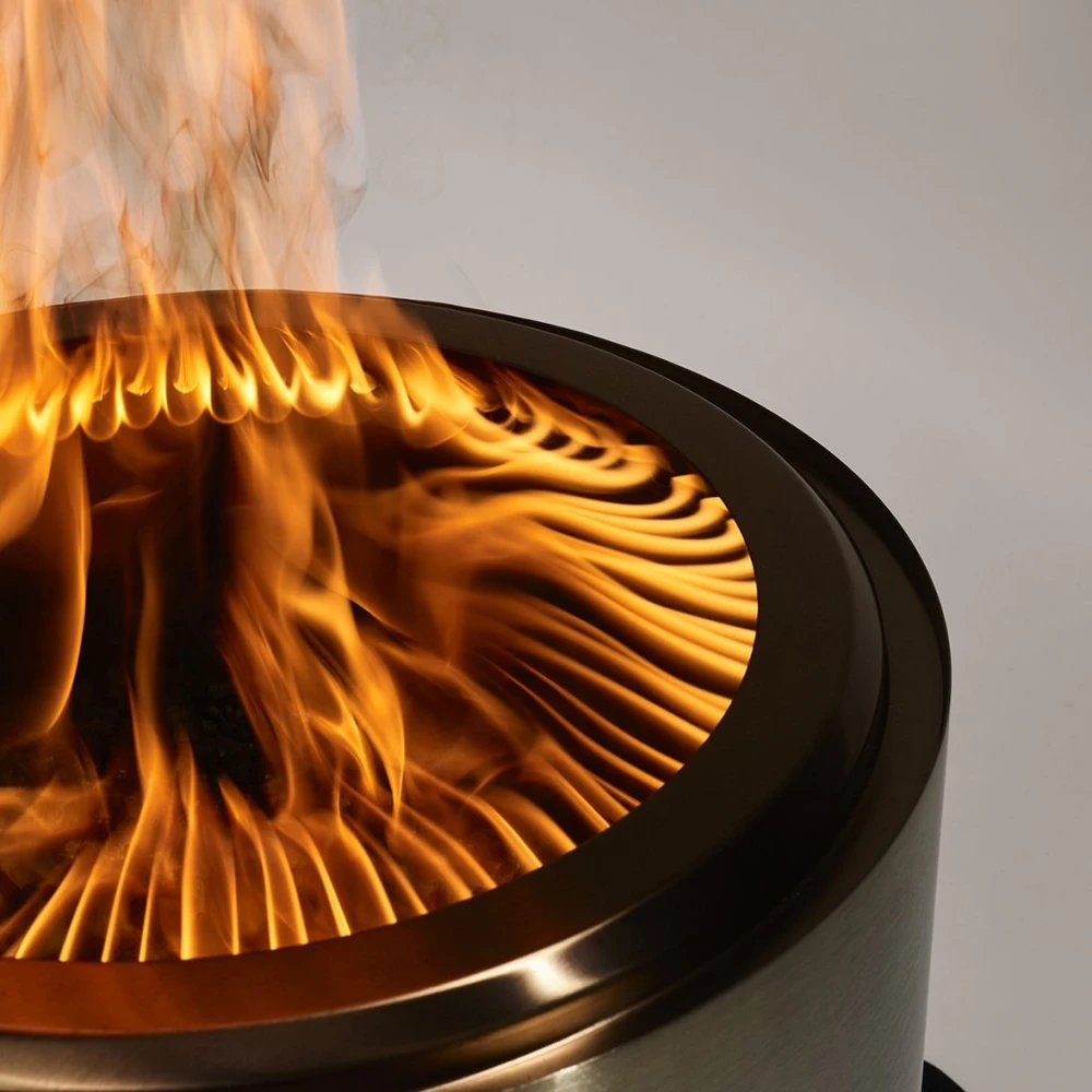 herQs Smokeless FirePit - Blaze - Sidabrinis