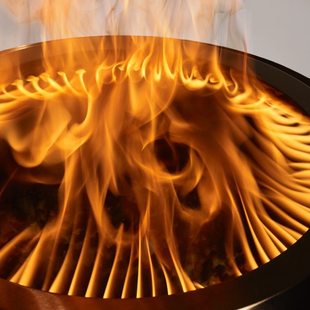 herQs Smokeless FirePit - Blaze - Sidabrinis