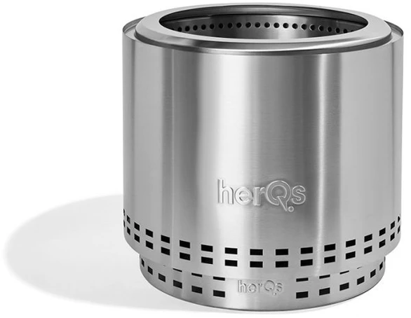 herQs Smokeless FirePit - Blaze - Sidabrinis