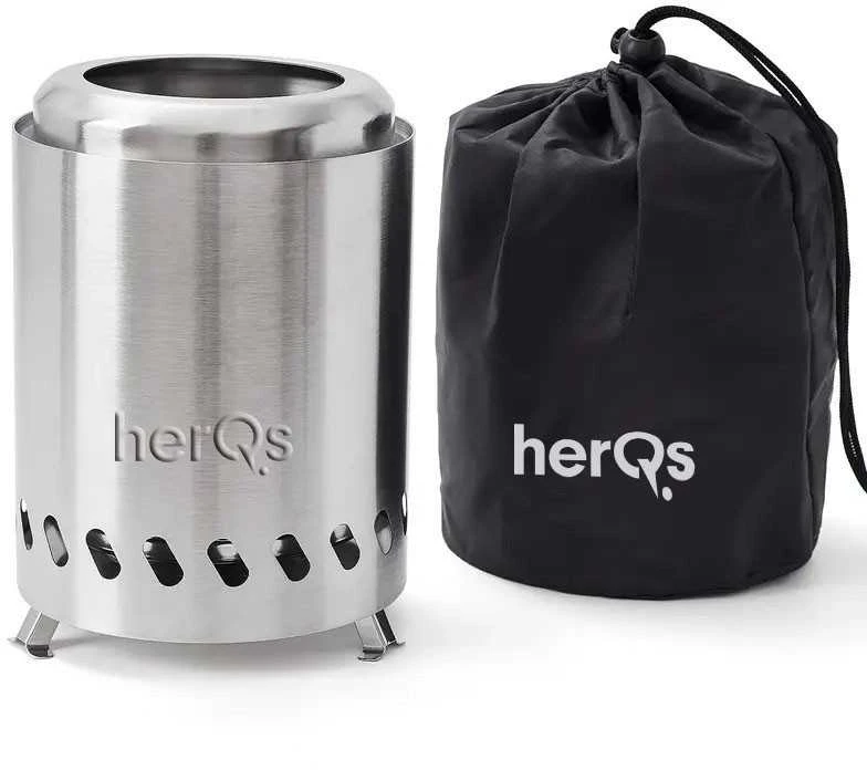 herQs Smokeless FirePit Mini su krepšiu