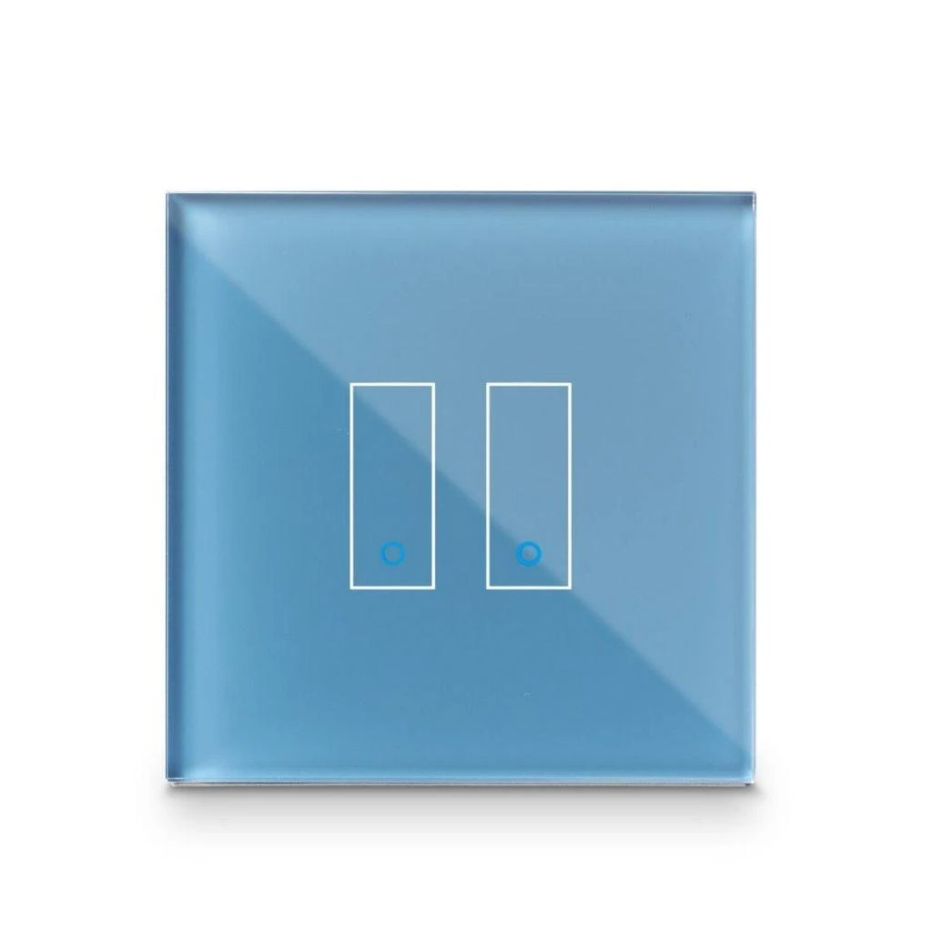„Iotty Smart Switch“ priekinis skydelis, 2 kontaktų - Juodas