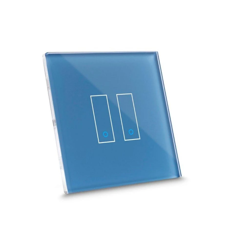„Iotty Smart Switch“ priekinis skydelis, 2 kontaktų - Juodas