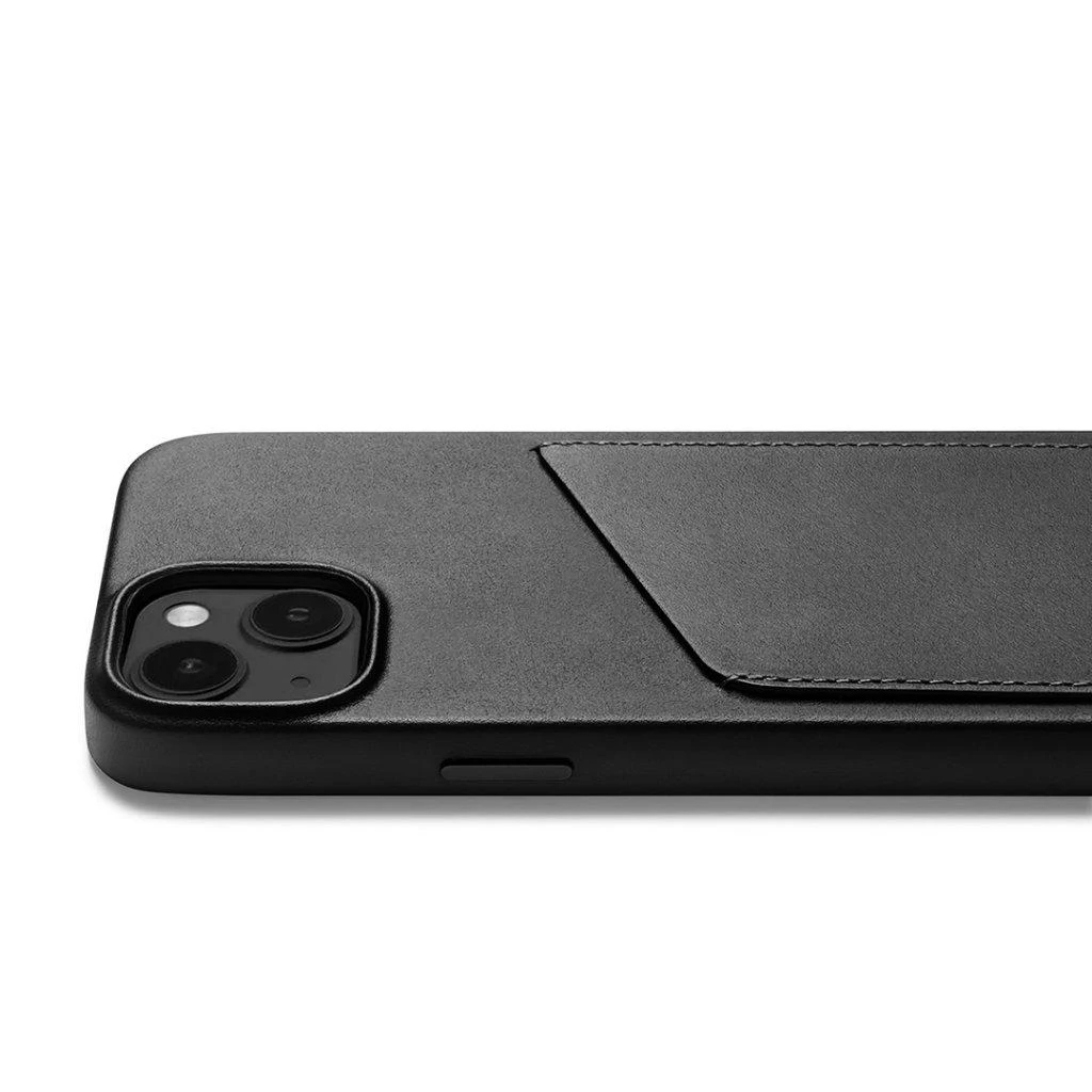 „Mujjo“ odinis piniginės dėklas, skirtas iPhone 14 – rudas
