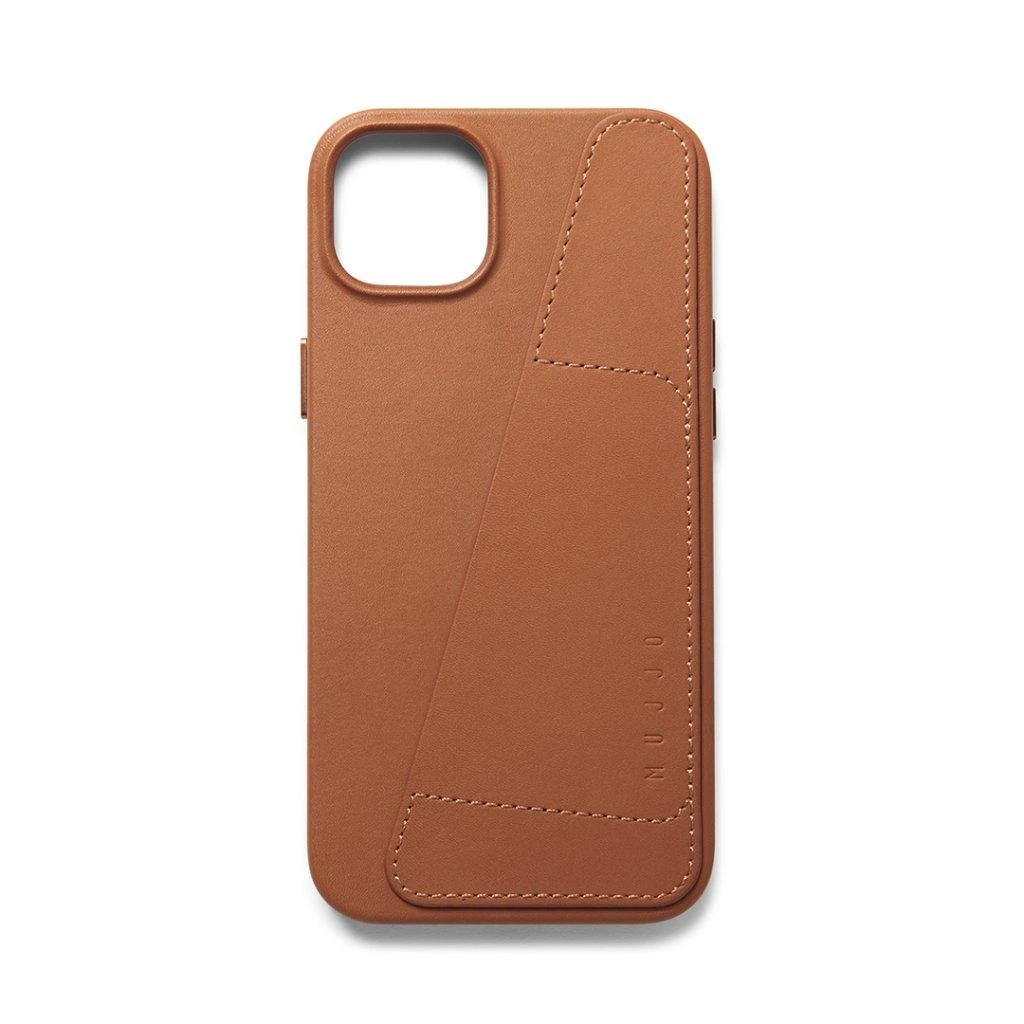 „Mujjo“ odinis piniginės formos dėklas, skirtas „iPhone 15 Plus“ ir „14 Plus“ – „Monaco“ mėlynas