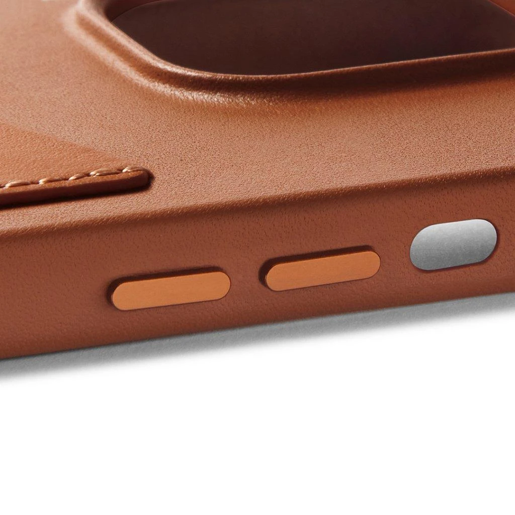 „Mujjo“ odinis piniginės formos dėklas, skirtas „iPhone 15 Plus“ ir „14 Plus“ – Juodas